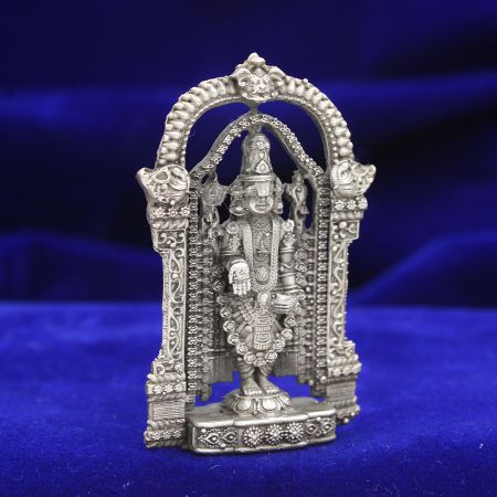 Lord Venkateshwara (Balaji) Idol (Murti) in Pure Silver