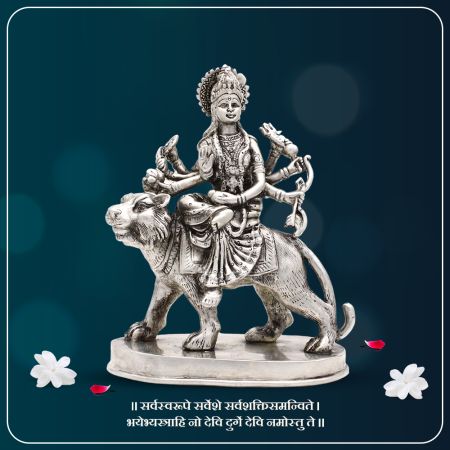Jai Mata Di Maa Ambe Idol/Murti in Pure Silver