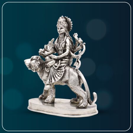 Jai Mata Di Maa Ambe Idol/Murti in Pure Silver