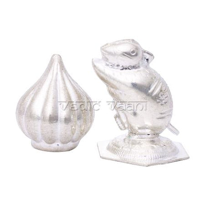 Modak with Mushak Raj in Sterling Silver