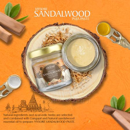 Mysore Sandalwood Chandan Tilak Puja Paste