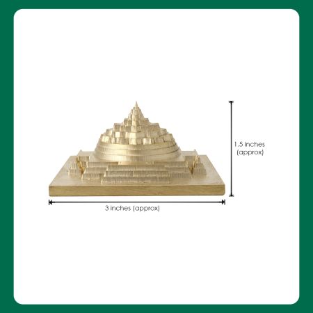Mystical Yantraraj Siddh Shree Yantra in Brass