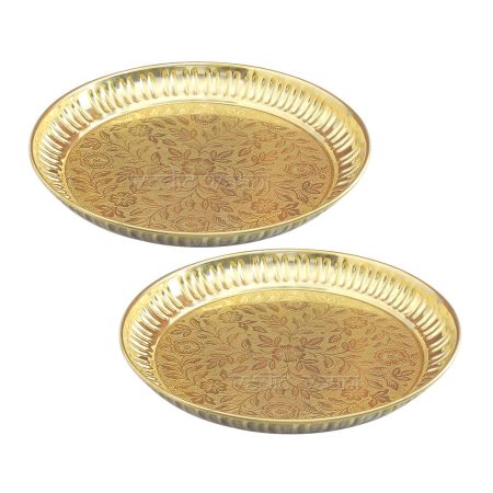 Naivedya Prasad Plate in Brass