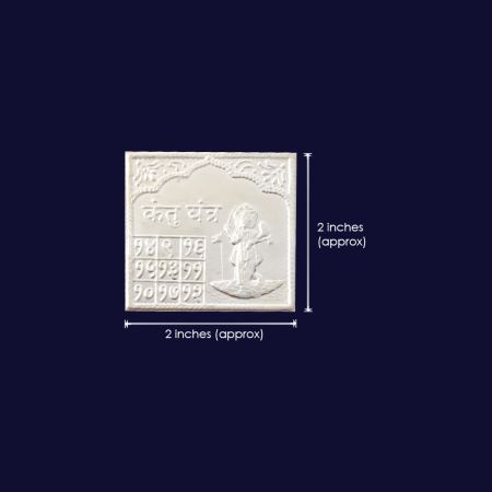 Navgrah Puja Shanti Dosh Nivaran Silver Yantra in Pure Silver - set of 9