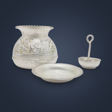 Navratri Garba for Durga Puja in Pure Silver