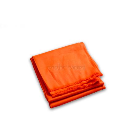 Orange Puja Shawl, Pooja Worship Stol