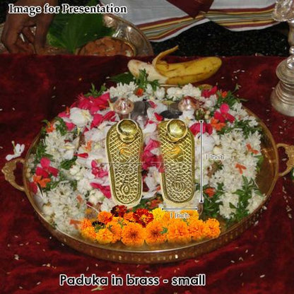 Paduka in brass - small