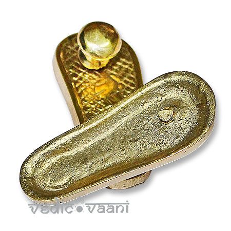 Paduka in brass - small