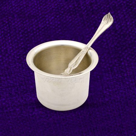 Panchpatra / Pela and Pali in Pure Silver