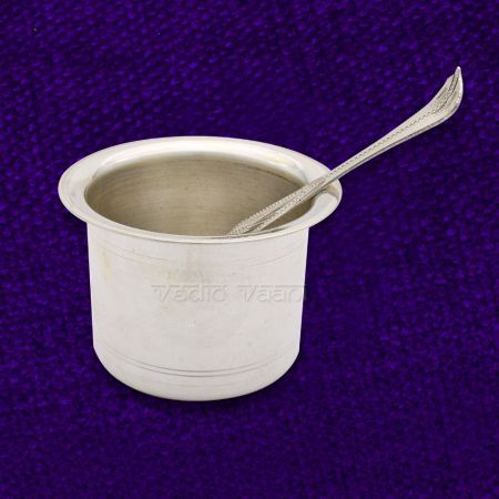 Panchpatra / Pela and Pali in Pure Silver