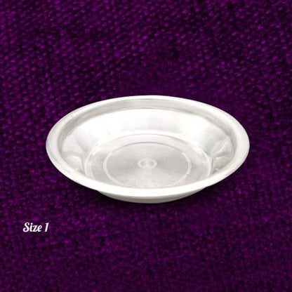 Puja Plate with Thik Border in Pure Sterling Silver