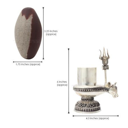 Powerful Shiva and Shakti divine unity Ardhanarishvara shiva lingam silver yoni set