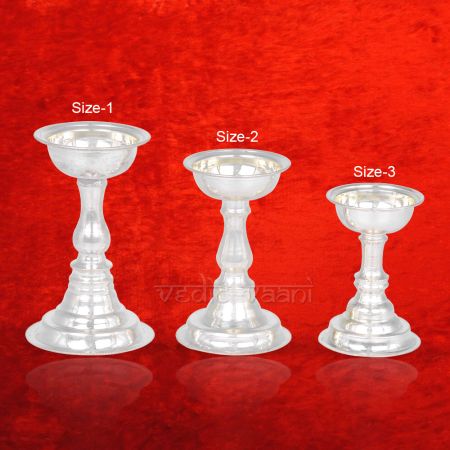 Jyot Diya for Puja in Pure Silver