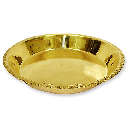 Puja plate in brass