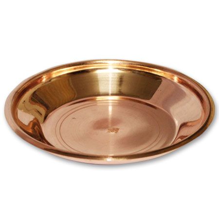 Puja plate in copper