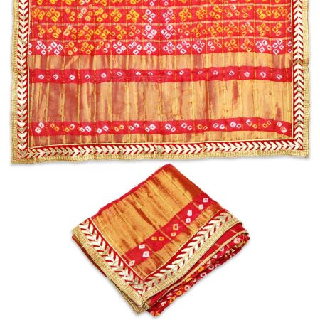 Gujarati Bandhani Devi Shakti Navratri Chunri
