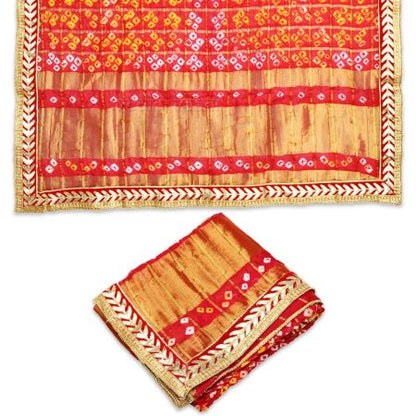 Gujarati Bandhani Devi Shakti Navratri Chunri