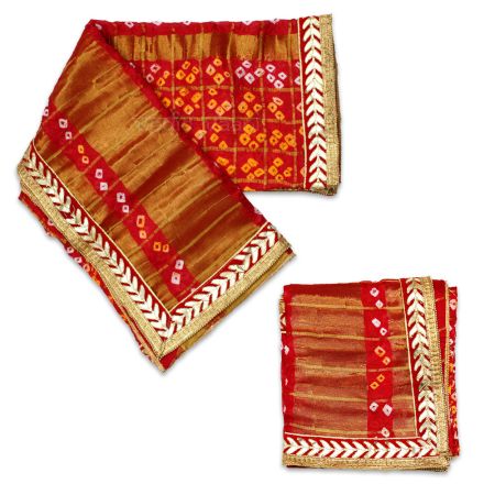 Gujarati Bandhani Devi Shakti Navratri Chunri