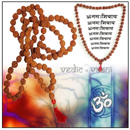 Rudraksha Mala in Thread - 7mm size