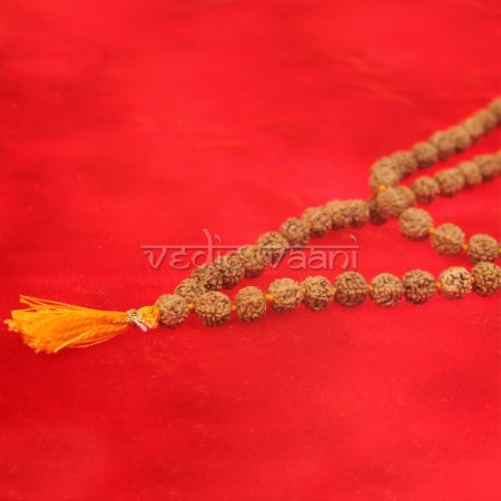 Rudraksha mala in thread - 8 mm size