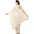 Sari from Punjab with Phulkari Embroidery in Self and Golden Border