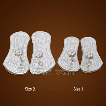 Shri Charan Foot Print (Paduka) in Sterling Silver