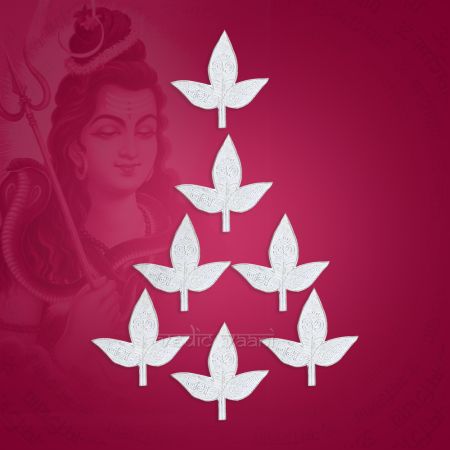Bilwa / Belpatra in Sterling Silver for Offering to Lord Shiva