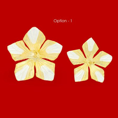 Hibiscus Flower for Pooja and Rituals in Gold / Silver Polish