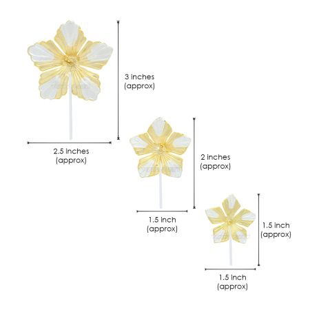Hibiscus Flower for Pooja and Rituals in Gold / Silver Polish