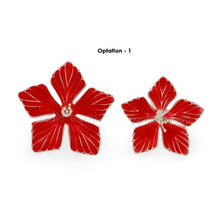 Pure Silver Hibiscus Flower for Pooja and Rituals