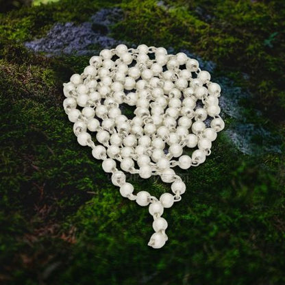 Unique Ball Design Kanthi Mala for God & Goddess in Pure Silver