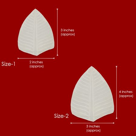 Artificial Banana Leaf in Pure Sterling Silver