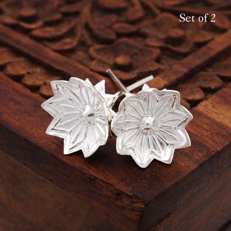 Lotus Flower for God & Goddess Pooja in Pure Silver