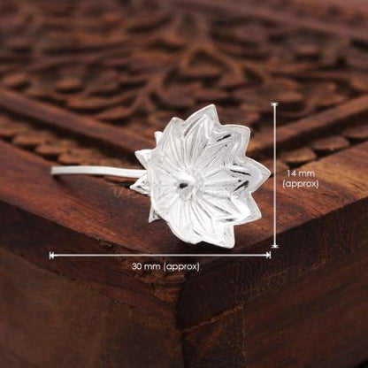 Lotus Flower for God & Goddess Pooja in Pure Silver