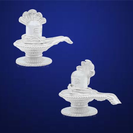 Lord Shiva Shivlingam in Pure Silver