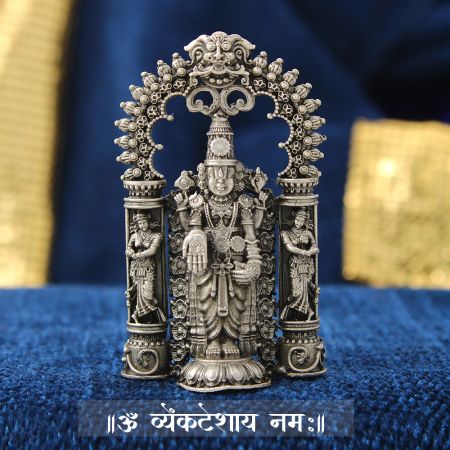 Tirupati Balaji Idol (Statue) in Pure Silver
