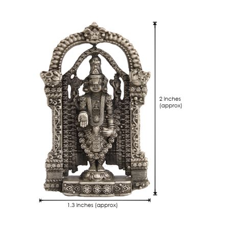 Tirupati Balaji Idol (Statue) in Pure Silver