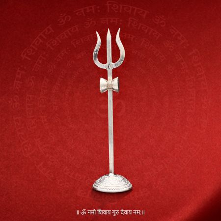 Lord Shiva Trishula/Trishul in Pure Silver