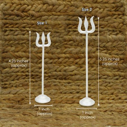Siva Trishul in Pure Sterling Silver