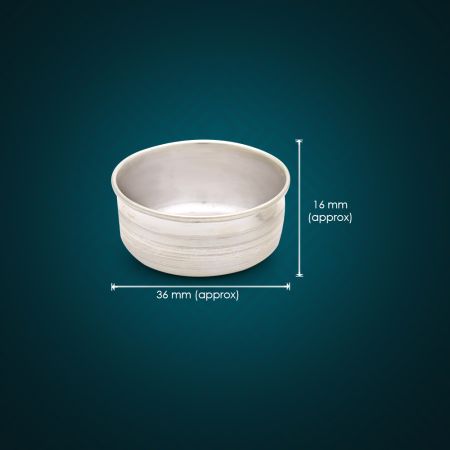 Vati/Katori Prasad Patra for Prasadam in Pure Silver
